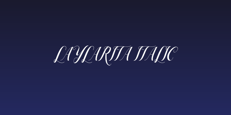 Laylarita Italic Social Header