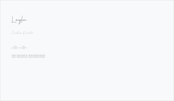 Laylin Business Card