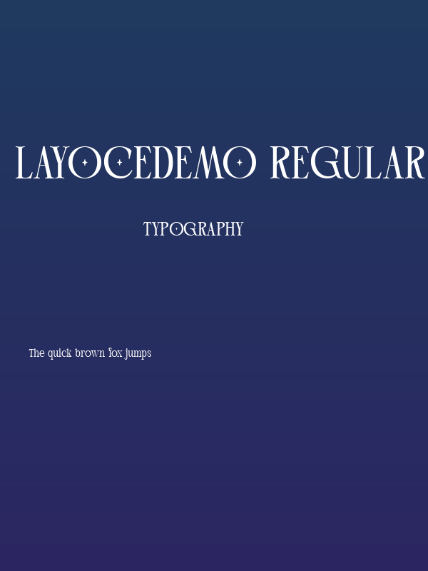LayoceDEMO Regular Poster