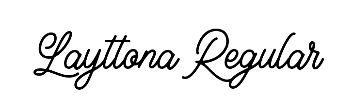 Layttona Regular  font caratteri gratis