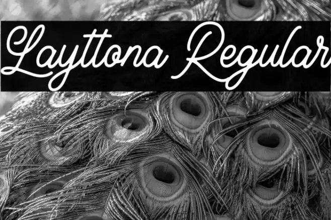 Layttona Regular Font examples
