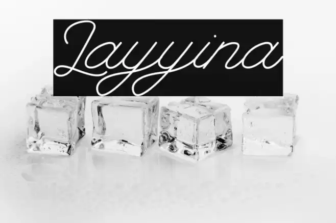 Layyina 字体 examples