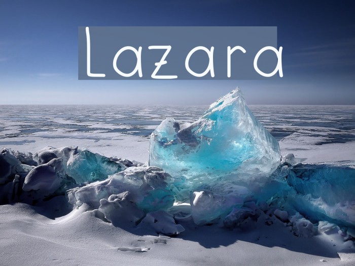 Lazara Font examples