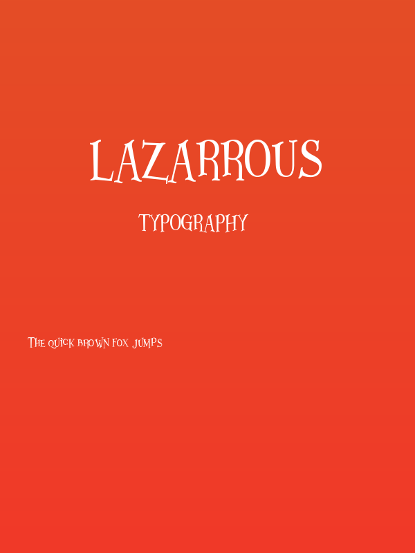 Lazarrous Poster