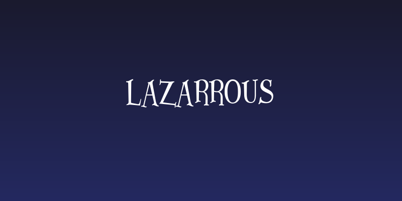 Lazarrous Social Header