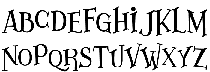 Lazarrous Font LOWERCASE