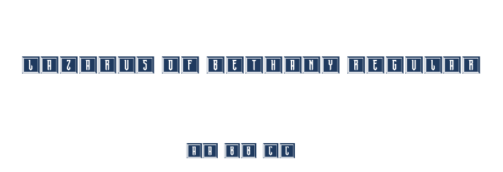 Lazarus Of Bethany Regular Font Preview