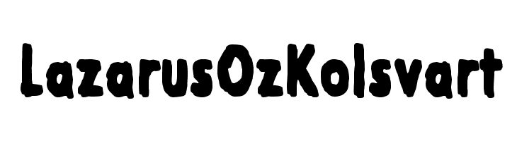 Lazarus Oz Kolsvart  免费字体下载