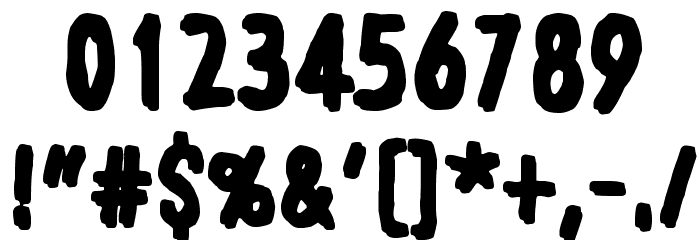 Lazarus Oz Kolsvart Font OTHER CHARS