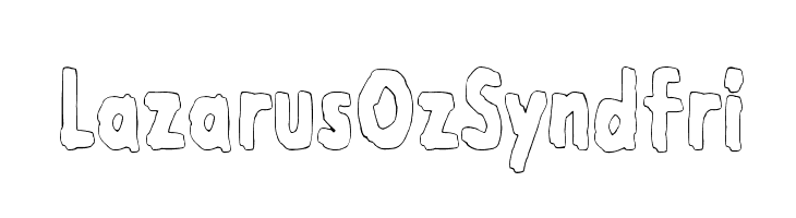 Lazarus Oz Syndfri  font caratteri gratis