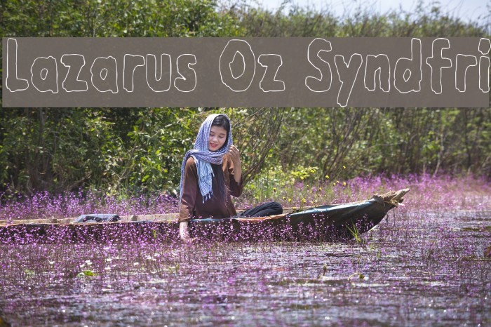 Lazarus Oz Syndfri Font examples