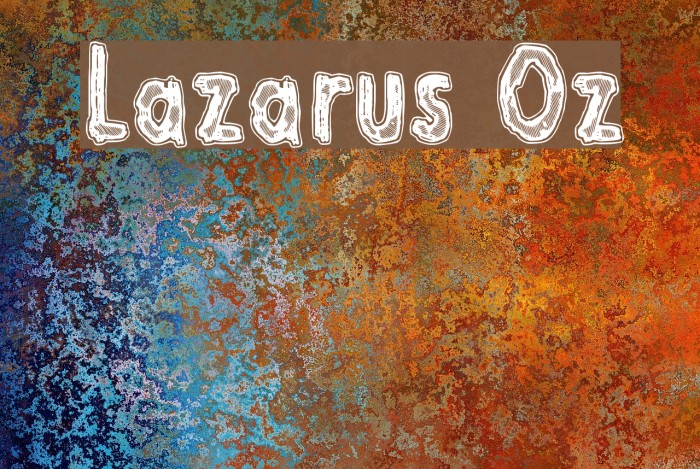 Lazarus Oz Font examples