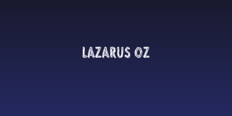 Lazarus Oz Social Header
