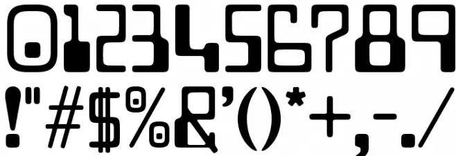 Lazenby Computer Liquid Font OTHER CHARS