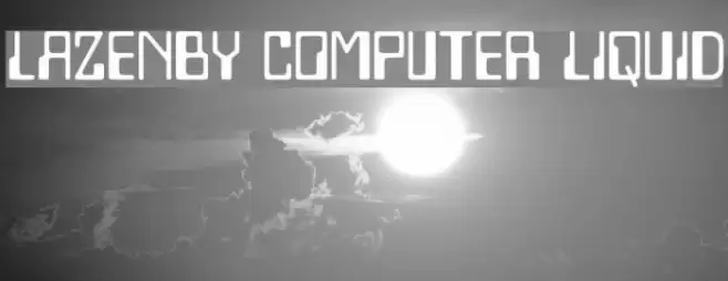 Lazenby Computer Liquid Font examples