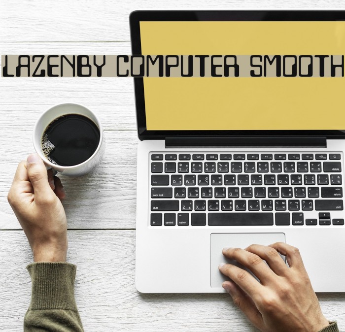Lazenby Computer Smooth Font examples