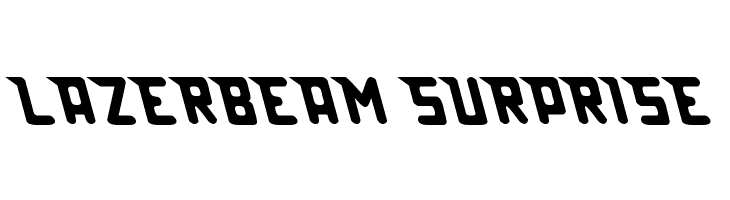Lazerbeam surprise Font