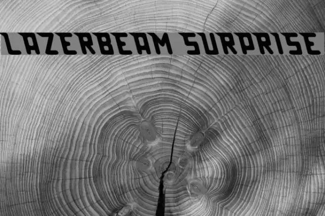 Lazerbeam surprise Font examples