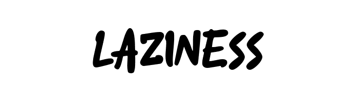 Laziness  नि: शुल्क फ़ॉन्ट्स डाउनलोड