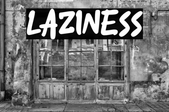 Laziness 字体 examples