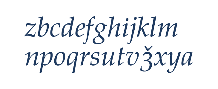 Lazuri COSMIC Lowercase