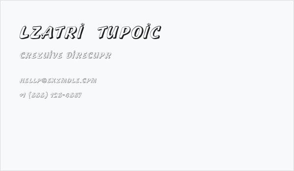 Lazuri  UTOPIC Business Card