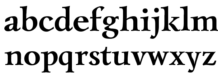 Lazurski Bold Schriftart Kleinbuchstaben
