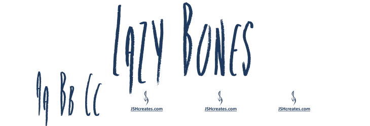 Lazy Bones Font Preview