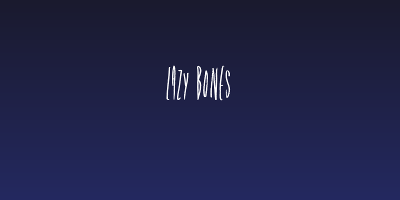 Lazy Bones Social Header