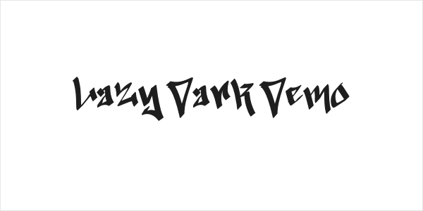Lazy Dark Demo Logo