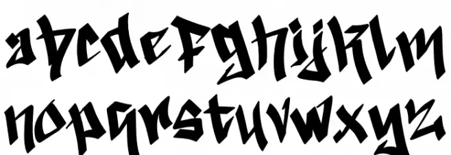 Lazy Dark Demo Caratteri MINUSCOLO