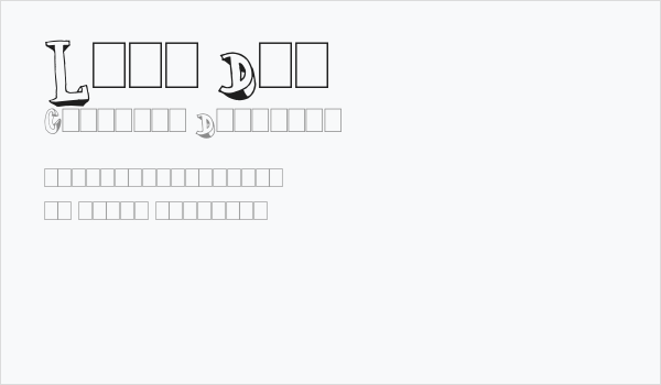 Lazy Day Business Card