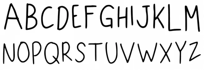 Lazy Dog Called Mipan Regular Fonte MAIÚSCULAS