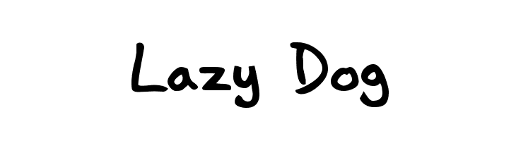 Lazy Dog Шрифт - FFonts.net