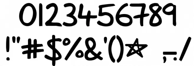 Lazy Dog Font OTHER CHARS