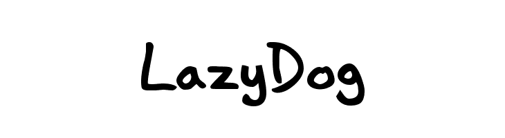 Lazy Dog  baixar fontes gratis