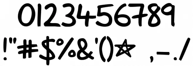 Lazy Dog Font OTHER CHARS