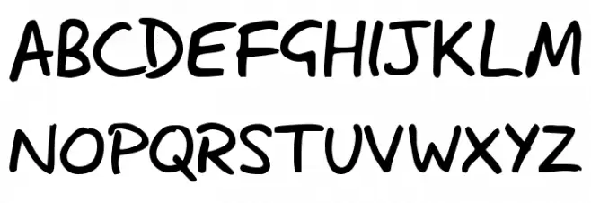 Lazy Dog Schriftart Groß