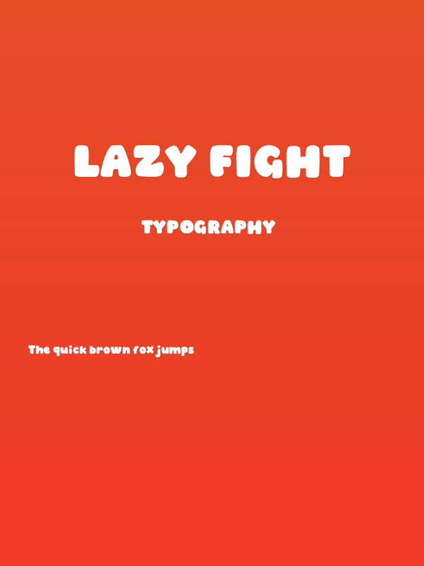 Lazy Fight Poster