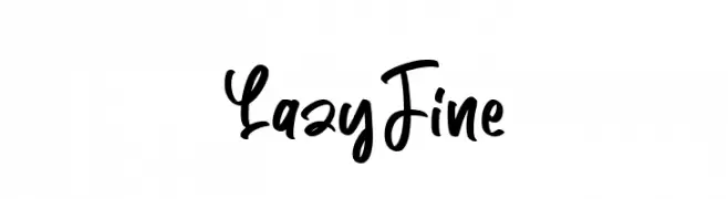 Lazy Fine  Скачать бесплатные шрифты