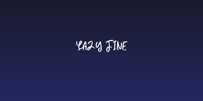 Lazy Fine Social Header