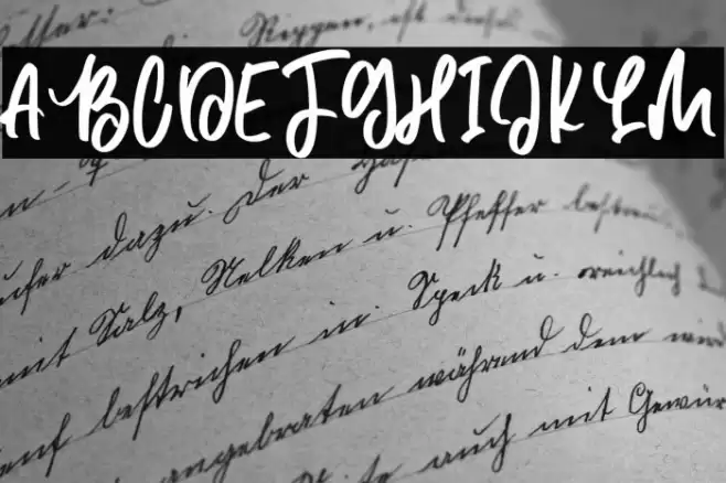 Lazy Fine Font examples