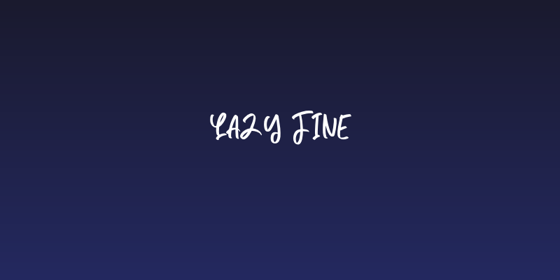 Lazy Fine Social Header