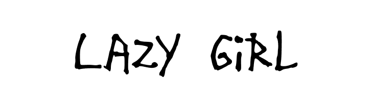 Lazy Girl  Free Fonts Download