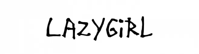 Lazy Girl  Frei Schriftart Herunterladen