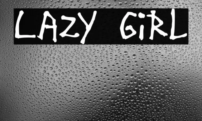 Lazy Girl Font examples