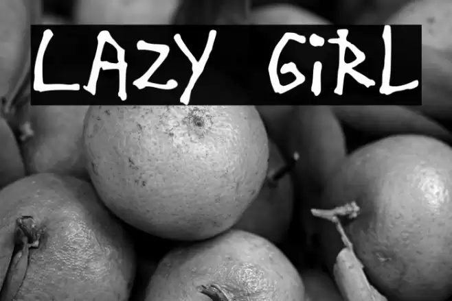 Lazy Girl Font examples