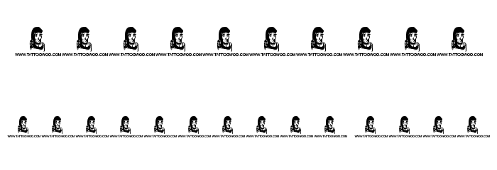Lazy Girls hollow Font OTHER CHARS