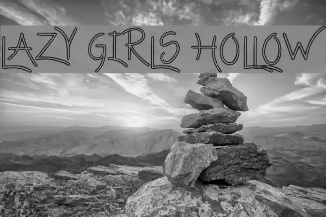 Lazy Girls hollow Caratteri examples