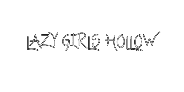 Lazy Girls hollow Logo